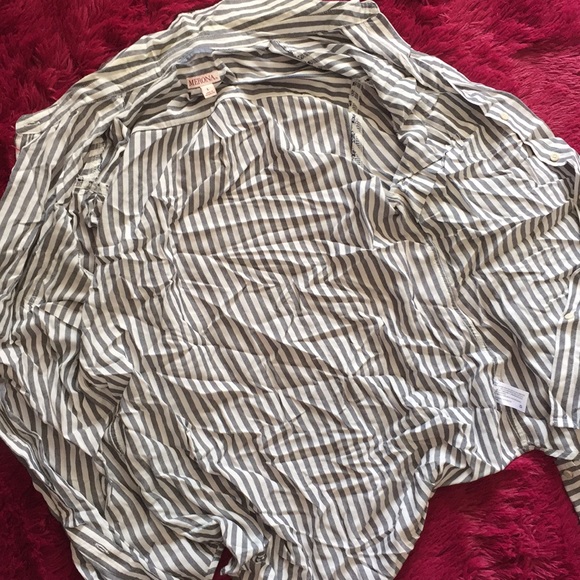 Merona vertical stripes button down top - Picture 8 of 10